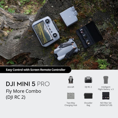 DJI Mini 5 Pro Drone Fly More Combo With RC 2 Controller